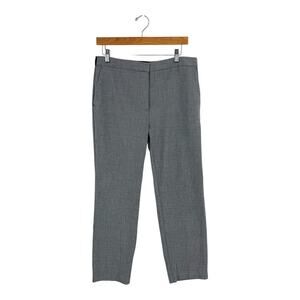 Zara Gray Tailored Ankle Dress Pants Sleek Office Staple Straight Leg Size XL